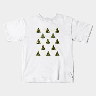 Festive Christmas Trees Kids T-Shirt